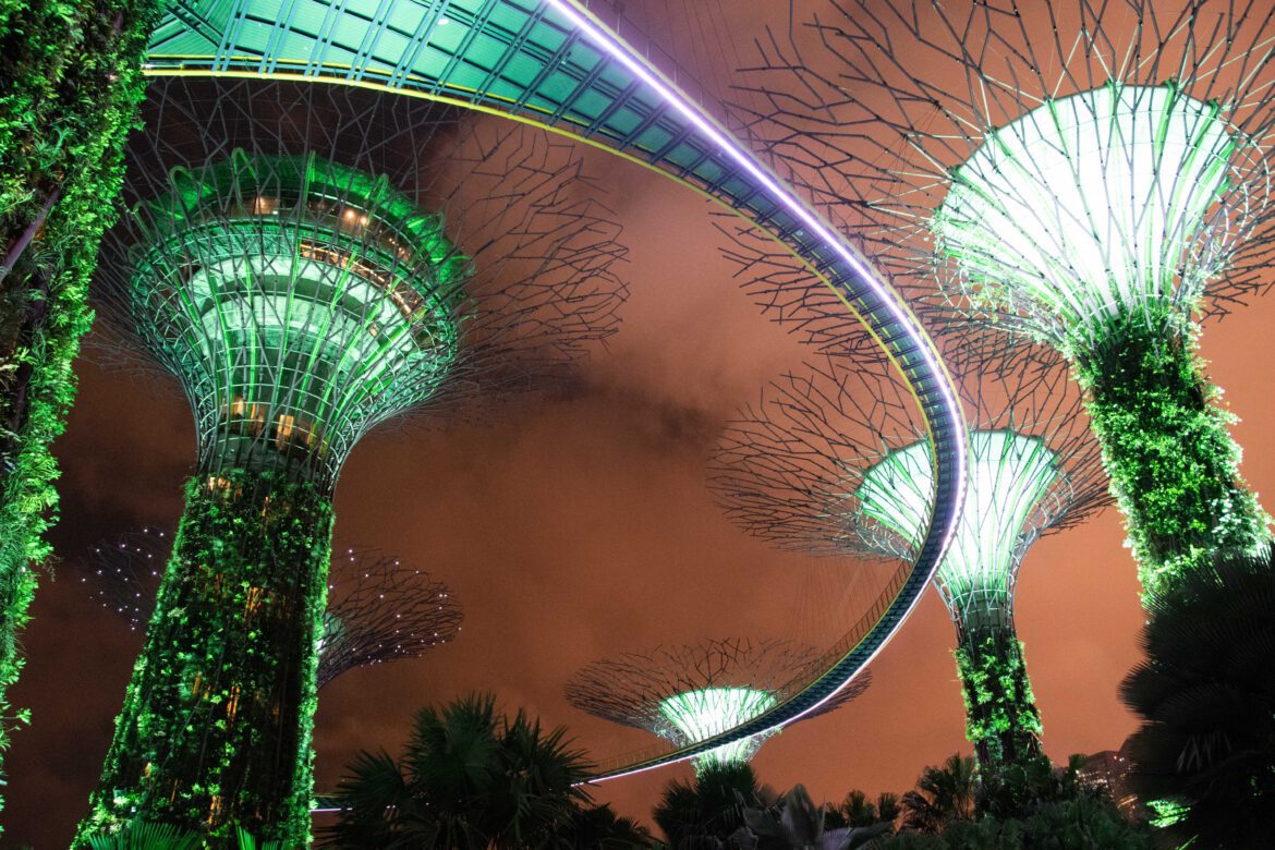 Singapur – faszinierende Lichtshow in den Gardens by the Bay