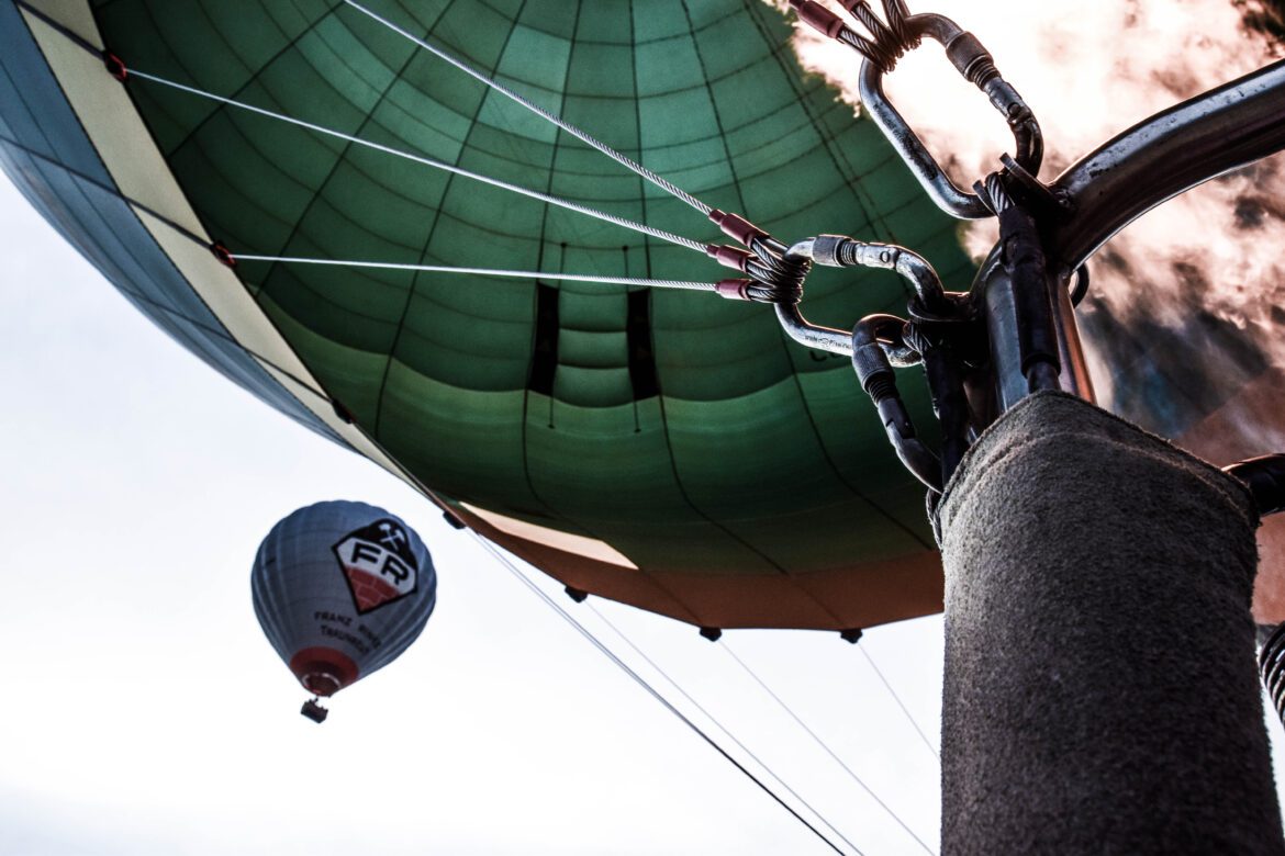 Eine Heißluftballonfahrt über den Dächern Hamburgs