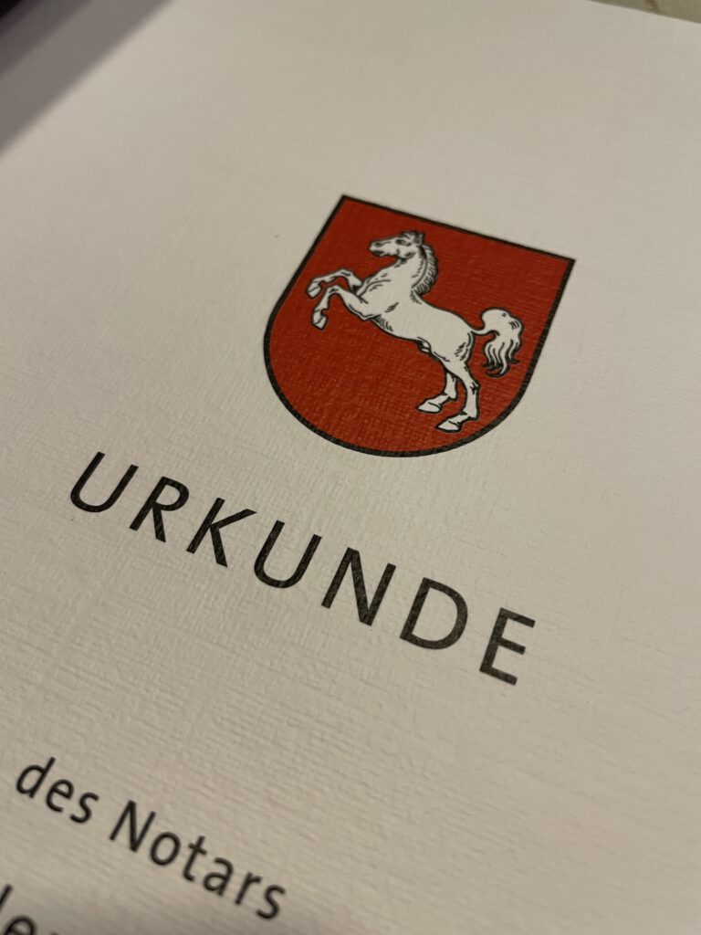 Kaufvertrag und Notartermin