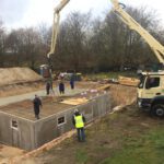 Hausbau mit Viebrock, Bautagebuch, Kellerdecke wird gegossen