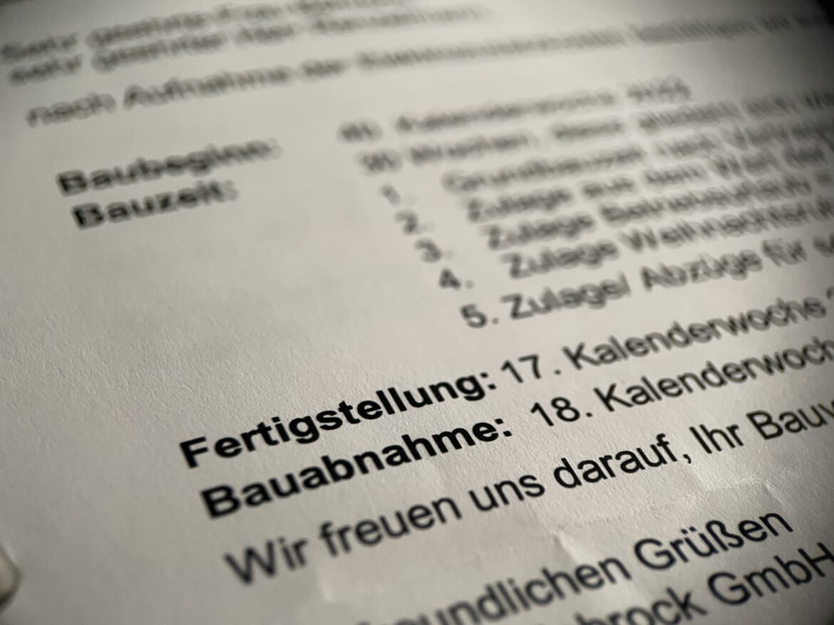 Viebrockhaus: Knapp 60 Tage Verzug beim Bau! Ist das noch aufzuholen?